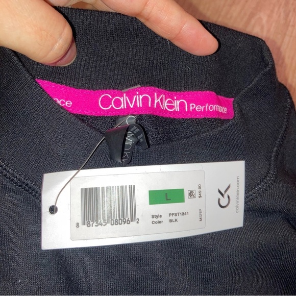 Calvin Klein Performance Womens Black Logo Sweaters |Size Large - Picture 10 of 11